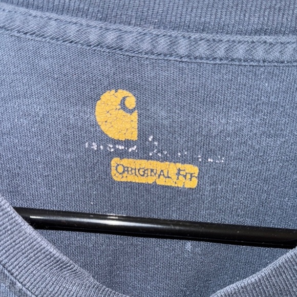 Carhartt Men's size Large Blue Long Sleeve Shirt - Picture 3 of 13